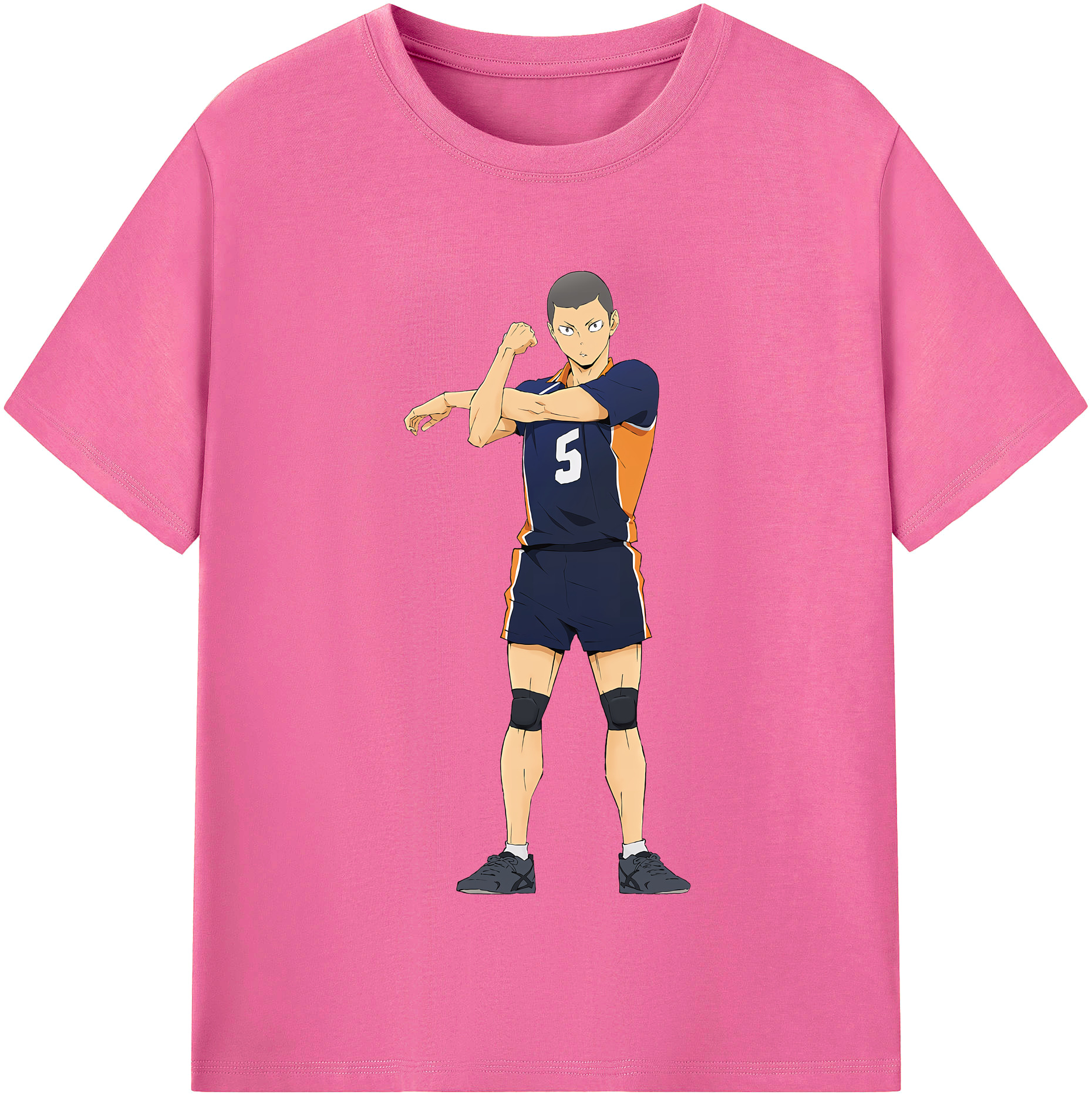 （画像用） ハイキュー!! Haikyu!! レディースカジュアルプリントTシャツ（綿100％）